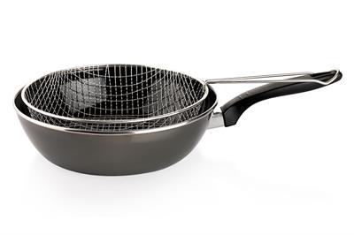 Schafer Komfort Derin Kızartma Tavası 2 Parça-Siyah