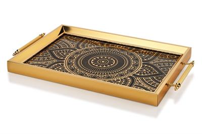 Schafer Kunst Tepsi 1 Parça-Gold01