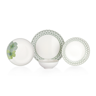 Schafer Lanis Yemek Takımı 24 Parça-Yeşil02