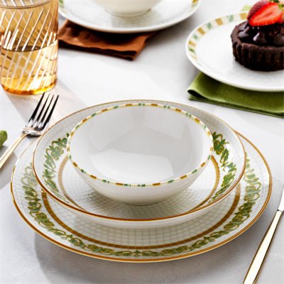 Schafer Lanis Yemek Takımı 24 Parça-Yeşil01