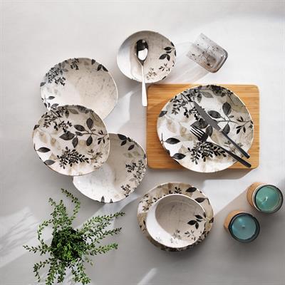 Schafer Literal Yemek Takımı 24 Parça-Gri