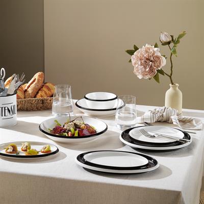 Schafer Lizzy Yemek Takımı 36 Parça-Siyah