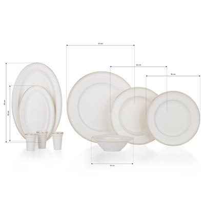 Schafer Mandy Yemek Takımı 56 Parça-Gold