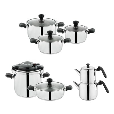 Schafer Mega Çeyiz Seti 24 Parça-Siyah