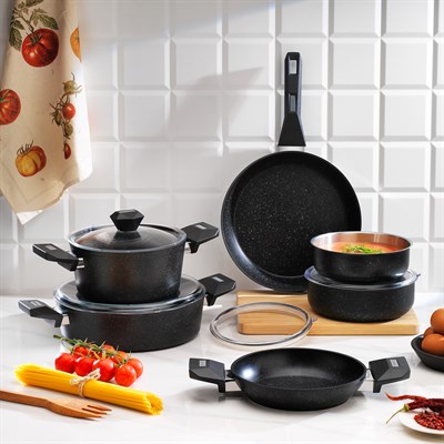 Schafer Mega Çeyiz Seti 24 Parça-Siyah