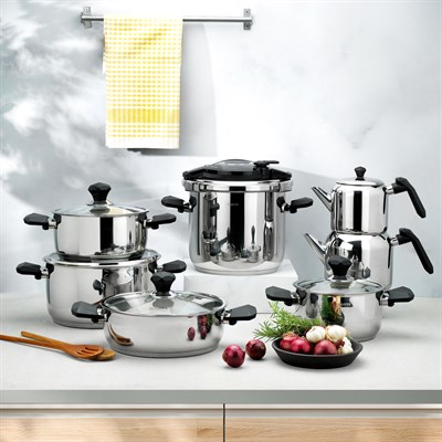 Schafer Mega Çeyiz Seti 24 Parça-Siyah