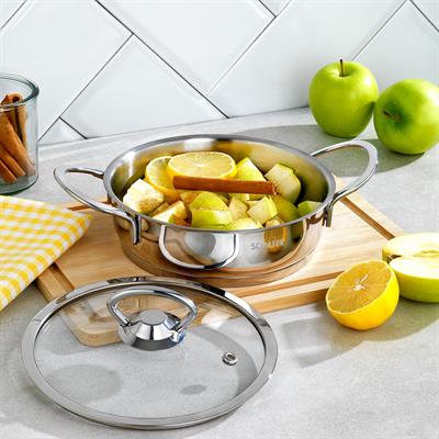 Schafer Micro Mini Basık Çelik Tencere 16 Cm-2 Parça