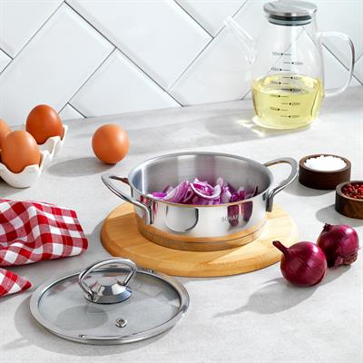 Schafer Micro Mini Basık Çelik Tencere 14 Cm-2 Parça
