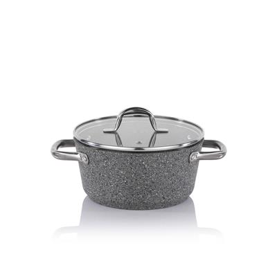 Schafer Millard Yanmaz Yapışmaz Tencere Seti 7 Parça-Gri