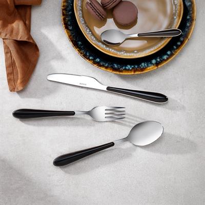 Schafer Mona 24 Parça Çatal Kaşık Bıçak Takımı-Siyah02