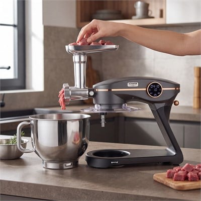 Schafer NeoCast Plus Kıyma Aparatlı Dijital Döküm Stand Mikser-Antrasit
