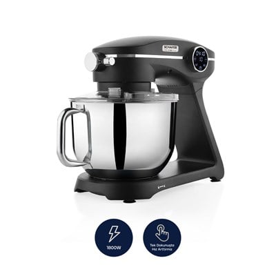 Schafer NeoCast Plus Kıyma Aparatlı Dijital Döküm Stand Mikser-Siyah