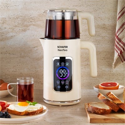 Schafer NeoTea Dijital Çay Makinesi-Krem