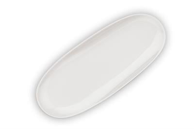 Schafer Nice 1 Parça Uzun Oval Servis Tabağı 23 Cm-Beyaz