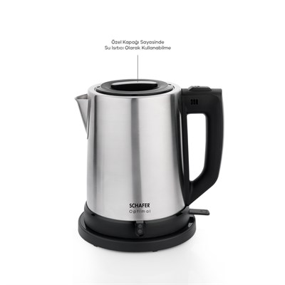 Schafer Optimal Elektrikli Paslanmaz Çay Makinesi -Inox