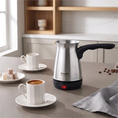 Schafer Oskar Plus Elektrikli Cezve-Inox02