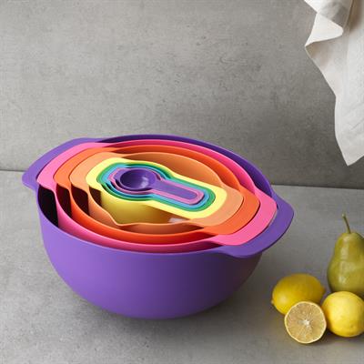 Schafer Pratico Karıştırma ve Ölçü Kabı Seti 9 Parça-Asorti