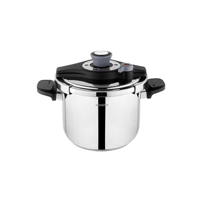 Schafer Pratikmatik 4 Parça Düdüklü Tencere Seti 4+6,5 L-Siyah/Gri