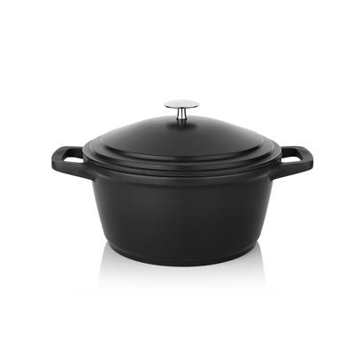 Schafer Pro Cast Döküm Derin Tencere 24Cm-Siyah