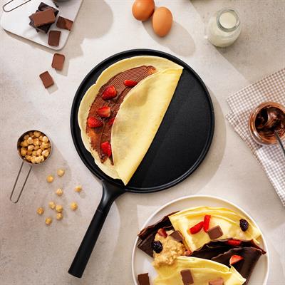 Schafer Pro Cast Döküm Krep Tavası 28 Cm-Siyah