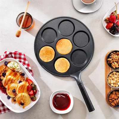 Schafer Pro Cast Döküm Pankek Tavası 28 Cm-Siyah