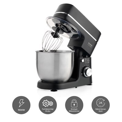 Schafer Prochef DigiMix Dijital Stand Mikser 5 L-Siyah