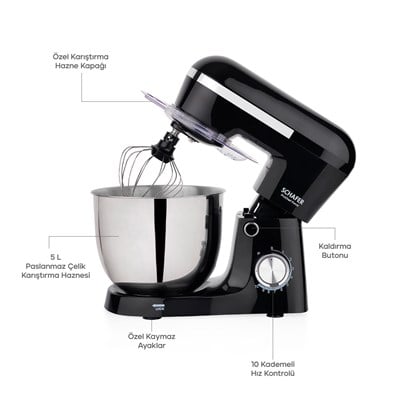 Schafer Prochef Force Stand Mikser 5 L-Siyah