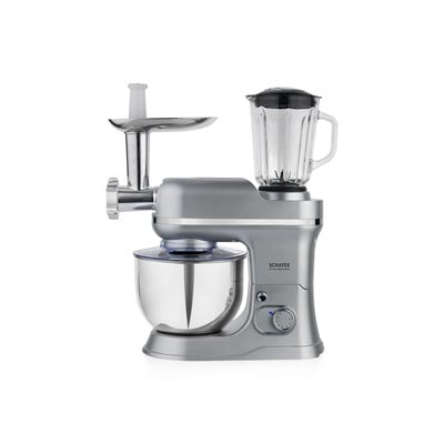 Schafer Prochef Master Multi Kıyma ve Sürahi Blender Aparatlı Stand Mikser 5 L- Gümüş