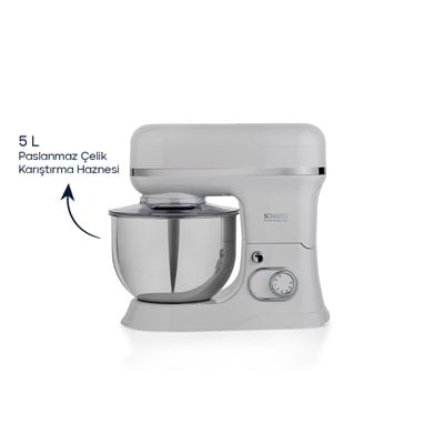Schafer Prochef Master Multi Kıyma ve Sürahi Blender Aparatlı Stand Mikser 5 L-Beyaz