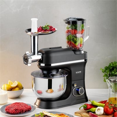 Schafer Prochef Master Multi Kıyma ve Sürahi Blender Aparatlı Stand Mikser 5 L-Spray Boyalı Antrasit