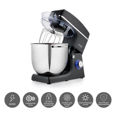 Schafer Prochef Maxi Plus Stand Mikser 10 L-Antrasit