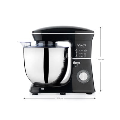 Schafer Prochef Maxi Stand Mikser 10 L-Siyah