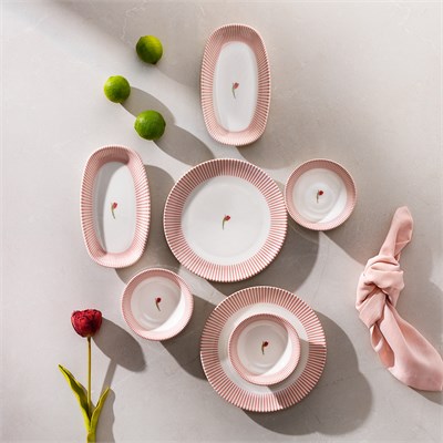 Schafer Rapid 4 Kişilik Kahvaltı Takımı 10 Parça-Pembe02