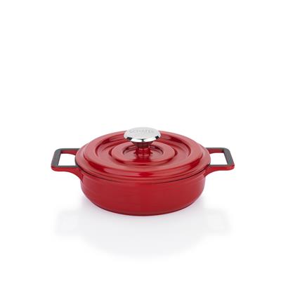 Schafer Retro Cast Mini Döküm Tencere Seti 5 Parça-Kırmızı