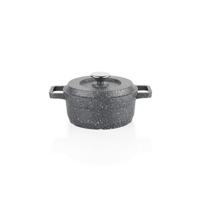 Schafer Retro Cast Mini Döküm Tencere Seti 5 Parça-Gri