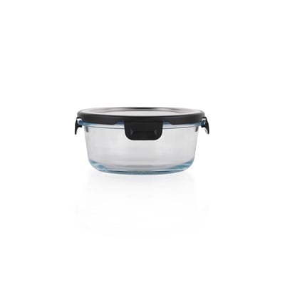 Schafer Retro Kilitli Saklama Kabı Yuvarlak 600 ML-Inox