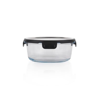 Schafer Retro Kilitli Saklama Kabı Yuvarlak 900 ML-Inox