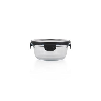 Schafer Retro Kilitli Saklama Kabı Yuvarlak 400 ML-Inox