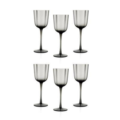 Schafer Ruth 6 lı Ayaklı Kadeh 320 Ml-Antrasit02