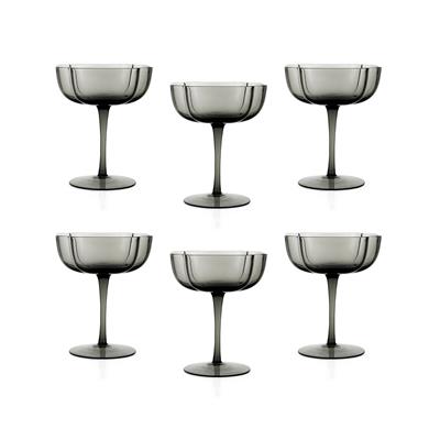 Schafer Ruth 6 lı Ayaklı Kase 330 Ml-Antrasit01