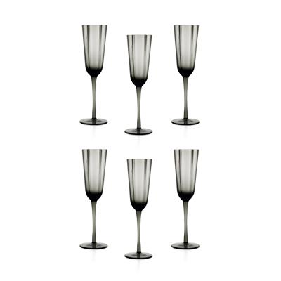 Schafer Ruth 6 lı Flüt Kadeh 200 Ml-Antrasit01