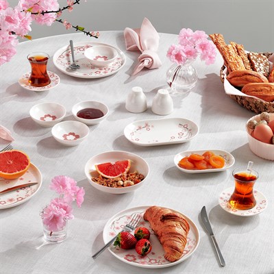 Schafer Sakura 8 Kişilik Yemek Takımı 70 Parça