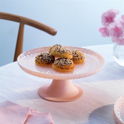 Schafer Sakura Ayaklı Tabak 20 Cm 1 Parça-Pembe