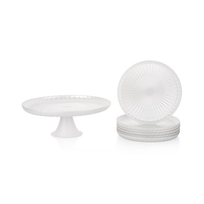 Schafer Sakura Pasta Servis Seti 7 Parça-Beyaz