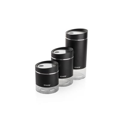 Schafer Silver Touch 3 Boy Kavanoz Seti-Siyah