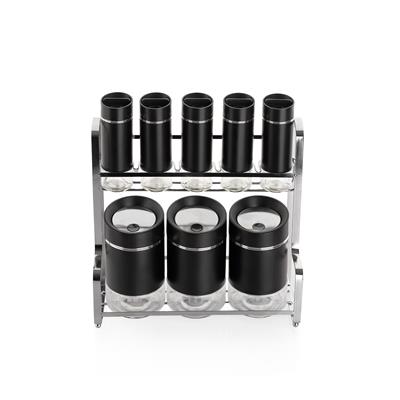 Schafer Silver Touch Baharat Takımı 9 Parça-Siyah