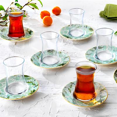 Schafer Sorte Çay Seti 12 Parça-Su Yeşili