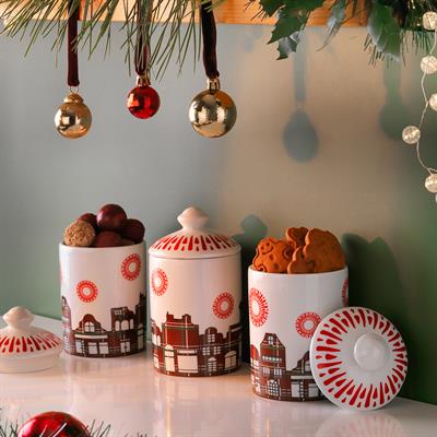 Schafer Spark 3 lü Porselen Baharatlık 6 Parça-Kırmızı