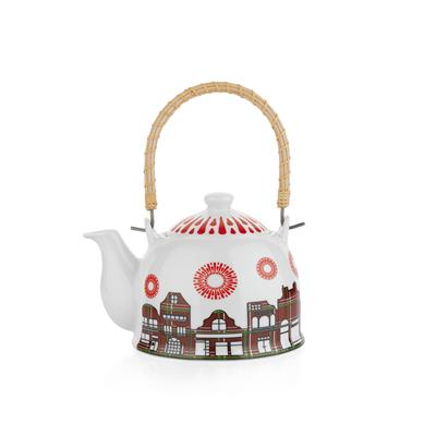 Schafer Spark Bitki Çayı Demliği 2 Parça-Kırmızı