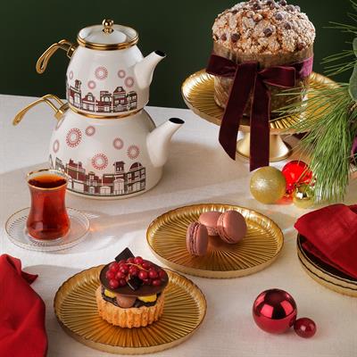 Schafer Spark Emaye Çaydanlık Takımı 3 Parça-Asorti